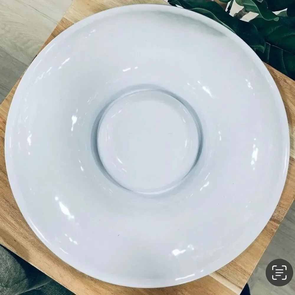 NWT Sigrid Olsen Big Pineapple 100% Melamine Serving Tray Chip & Dip Platter